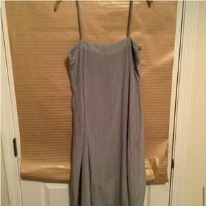 Calvin Klein Gray Spaghetti Strap Slip Dress Cocktail